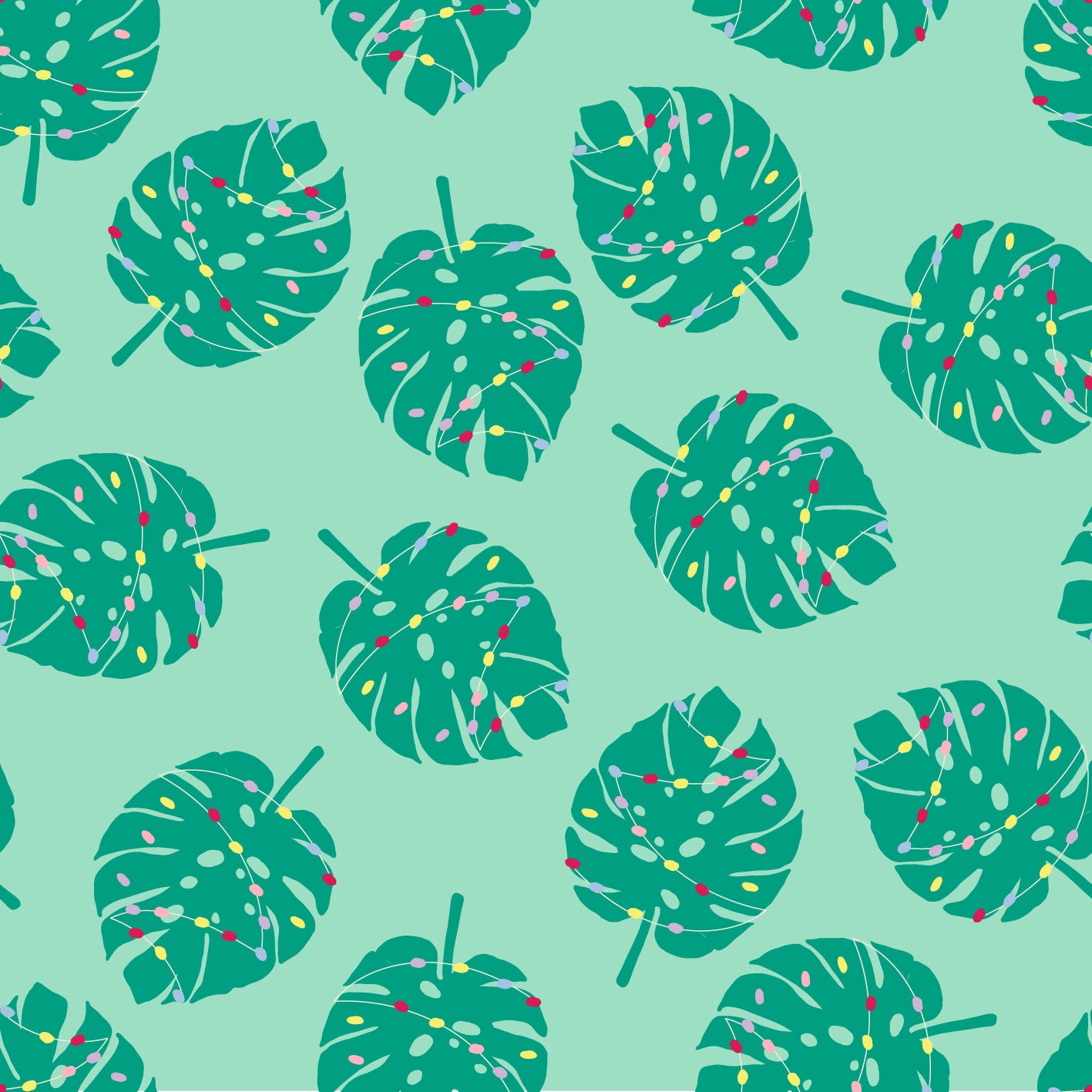 Christmas Monstera Green