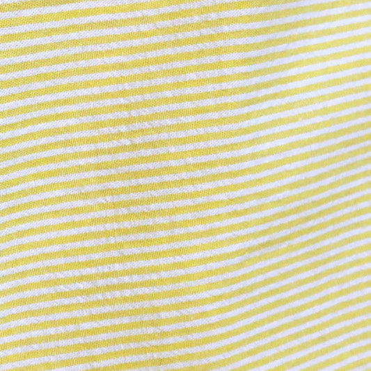 Cotton Seersucker Mini Stripe - Lemon