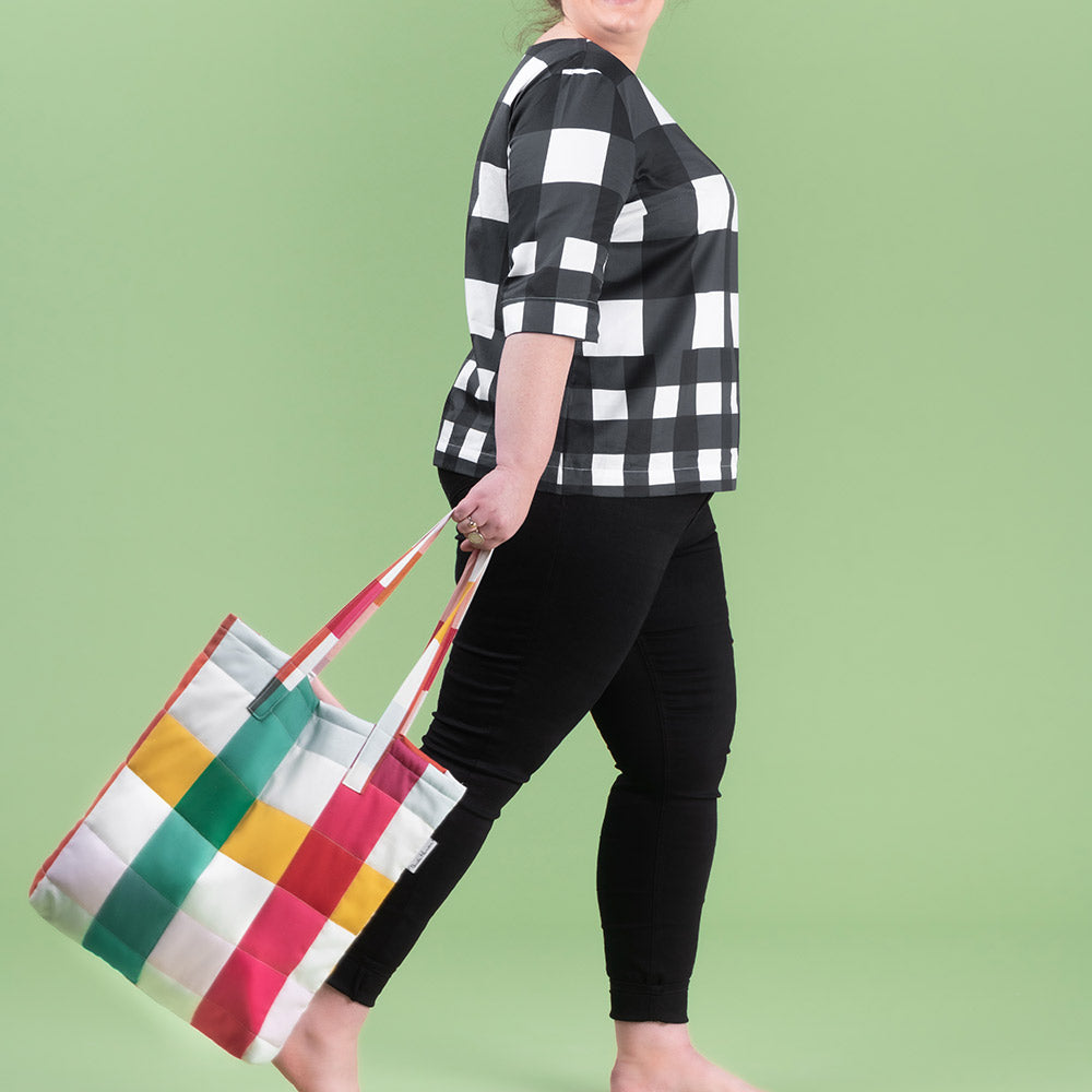 Twin Gingham Black and White