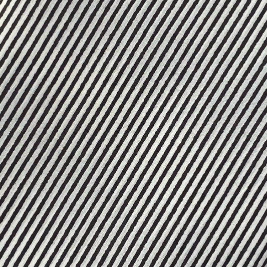 Hand-Printed -  Night Sky Pinstripe