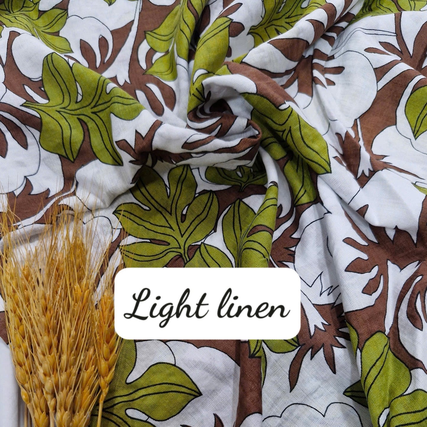 Olive Leaf Lightweight Linen