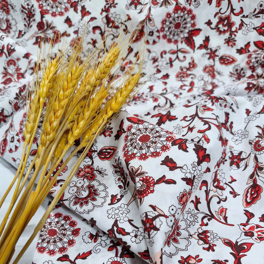 Ruby Flower Lightweight Cotton