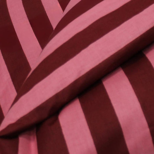 Hand Screen Printed Wide Stripe Cherry