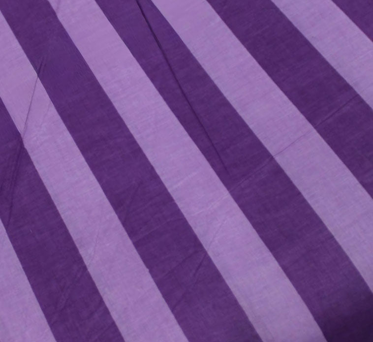 Hand Screen Printed Wide Stripe Grape