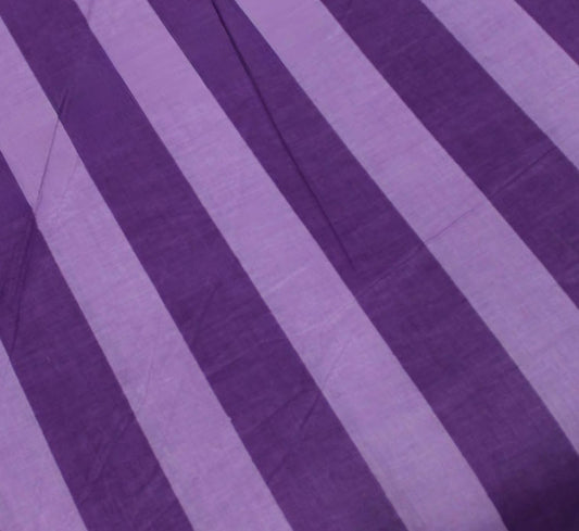 Hand Screen Printed Wide Stripe Grape