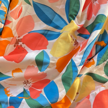 Sunshine Flowers 100% Cotton