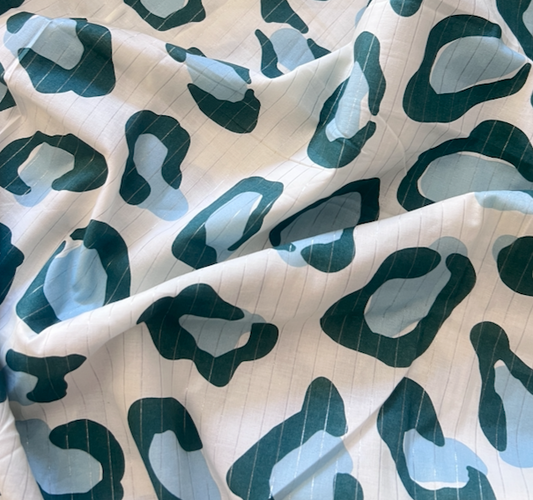 Lurex Animal Print Lightweight Cotton