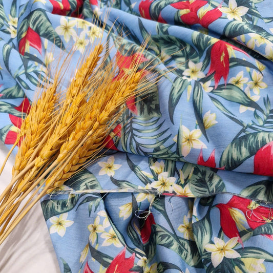 Sky Tropical Lightweight Linen