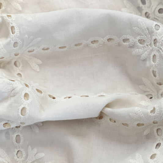 Subway Embroidered Cotton Natural