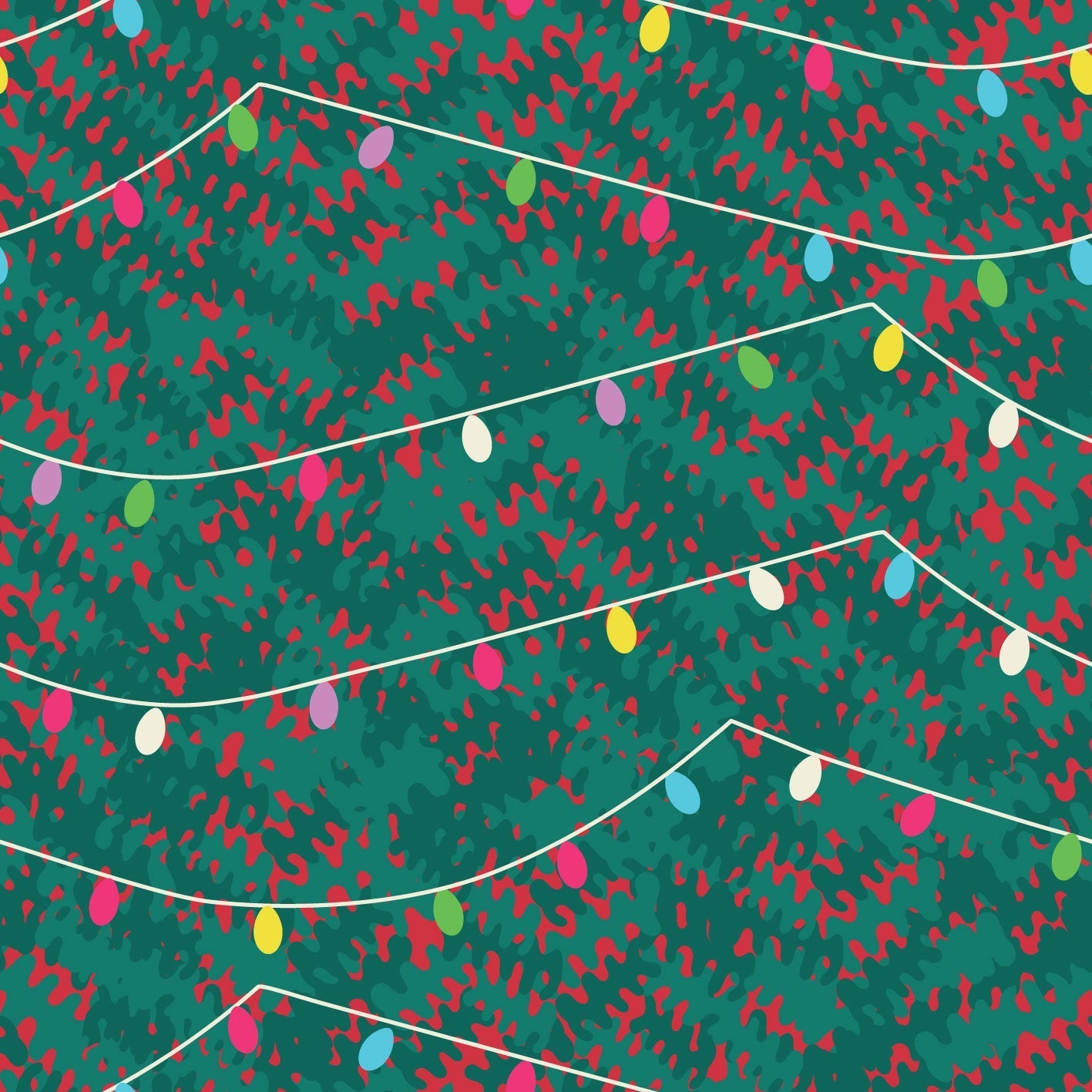 Tree Lights Poinsettia Multi