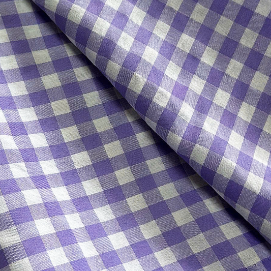 Cotton Seersucker Gingham Viola