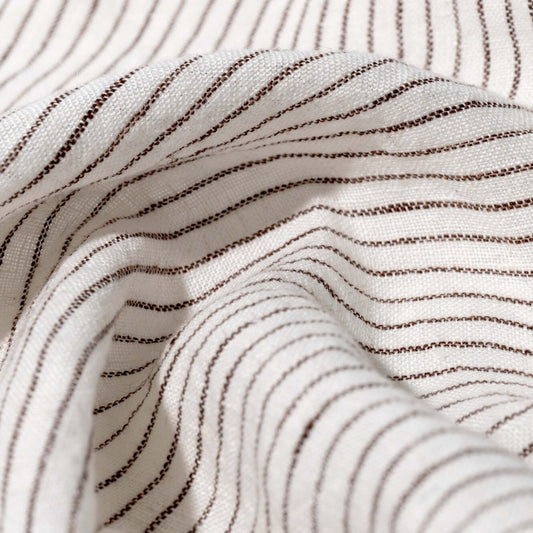 Washed Linen Stripe Natural