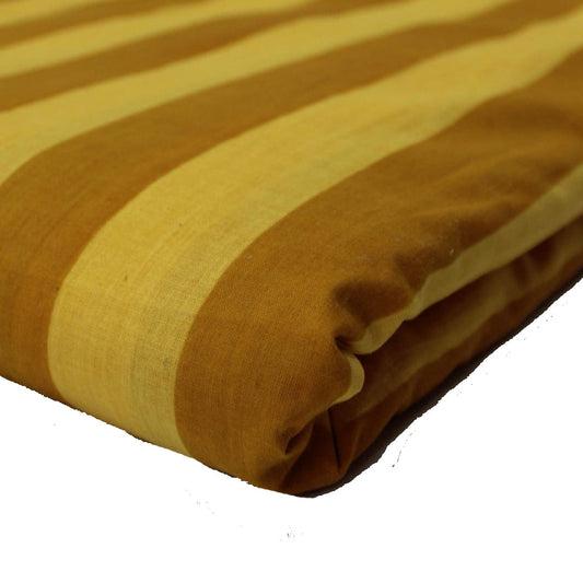 Hand Screen Printed Wide Stripe Gold